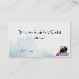 Carte De Visite Tricot/Crochet artisanal
