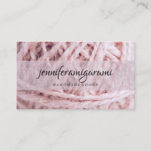 Carte De Visite Tricot Crochet Artisanat Fait Main Filaire