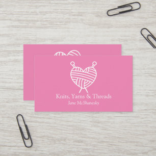 Carte De Visite Tricot Crochet Fil Artisanat Piscine