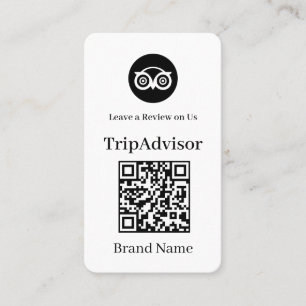 Carte De Visite TripAdvisor QR   Lien de retour de feedback person