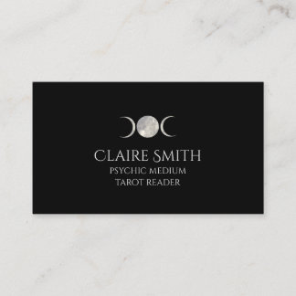 Carte de visite triple de lune