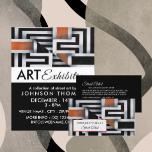 Carte De Visite Trippy Maze Motif, Artiste professionnel