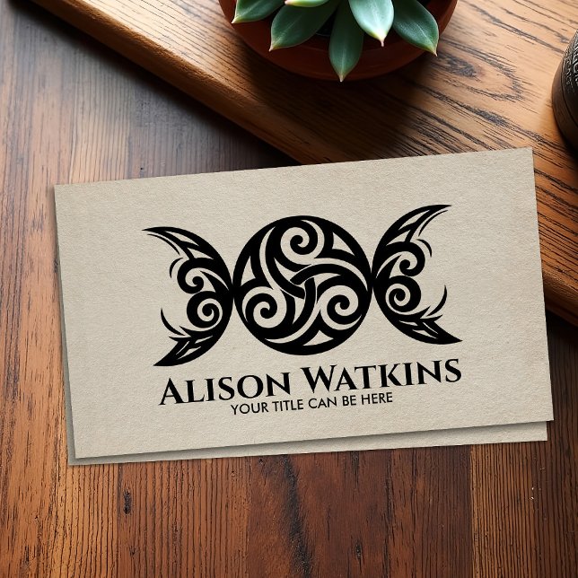 Carte De Visite Triskele - Ornement de la Lune triple (Créateur téléchargé)