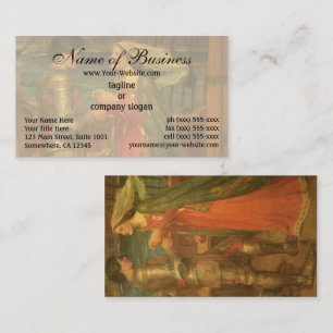 Carte De Visite Tristan et Iseult par John William Waterhouse