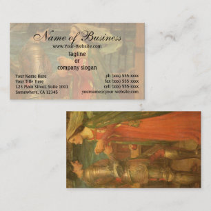 Carte De Visite Tristan et Iseult par John William Waterhouse