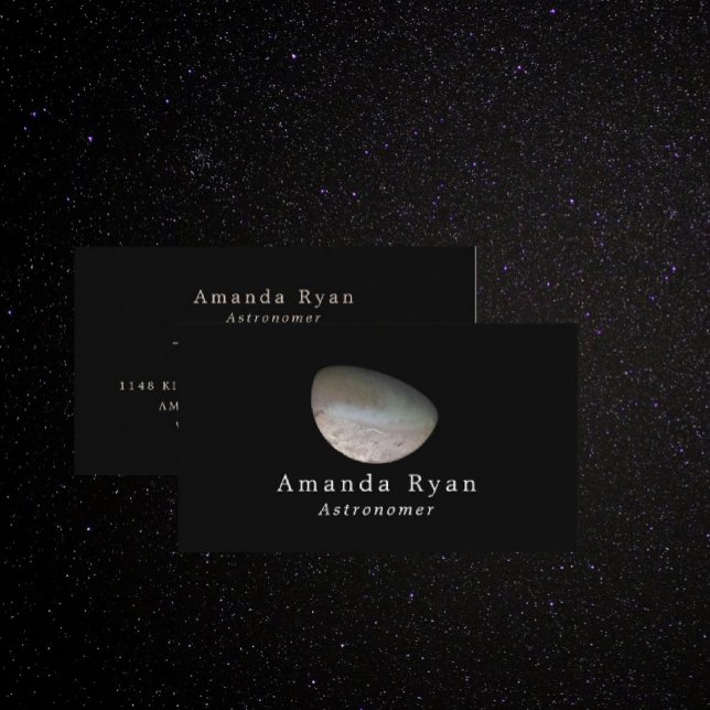 Carte De Visite Triton, la plus grande lune de Neptune, l'astronom (Créateur téléchargé)