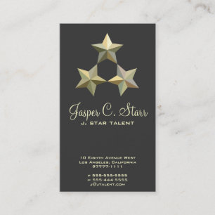 Carte De Visite Trois étoiles 3d