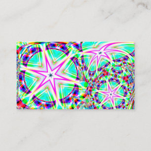 Carte De Visite Trois étoiles roses