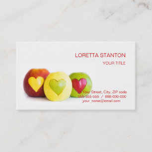 Carte De Visite Trois pommes