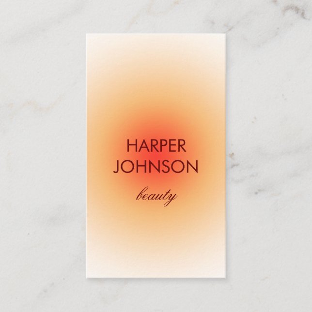 carte de visite tropical du soleil (Devant)