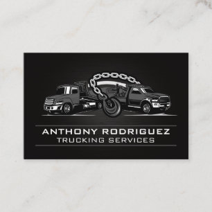 Carte De Visite Truck de remorque   Services de transport