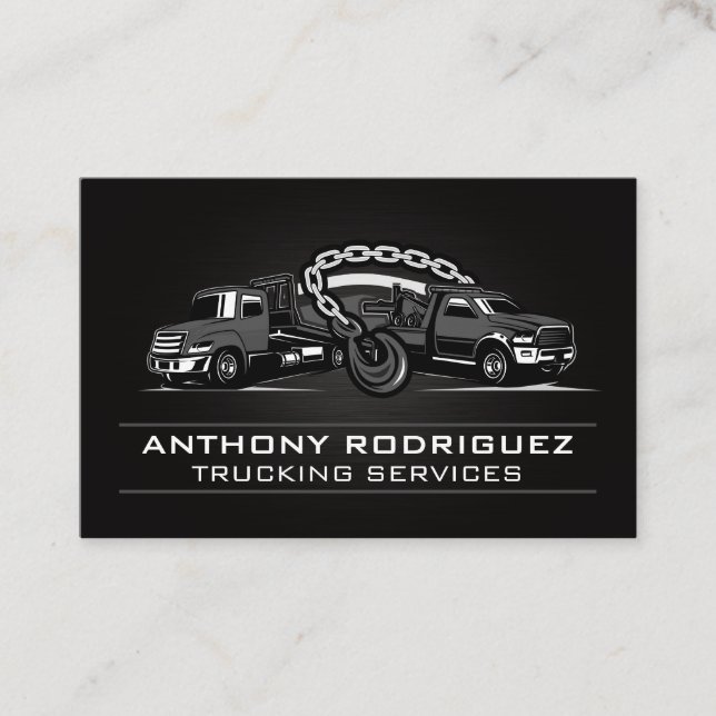 Carte De Visite Truck de remorque | Services de transport (Devant)