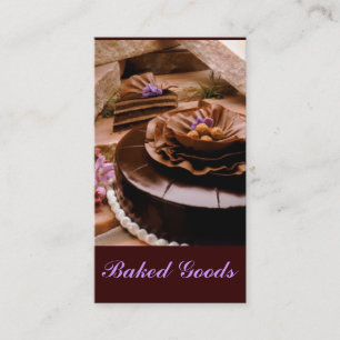 Carte De Visite Truffe de gâteau de Baker