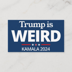 Carte De Visite Trump est bizarre, drôle anti-Trump, Kamala 2024