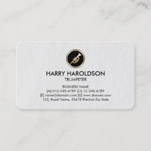 Carte De Visite Trumpet Icon Trumpeter Premium BusinessCard
