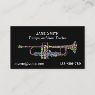 Carte De Visite Trumpet professeur de laiton tuteur musical
