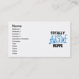 Carte De Visite Tshirts et cadeaux de Beppe totalement géniaux