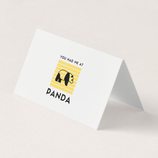 Carte De Visite Tu m'as eu à Panda (Devant)