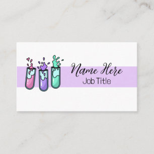 Carte De Visite Tubes de test de turbulence