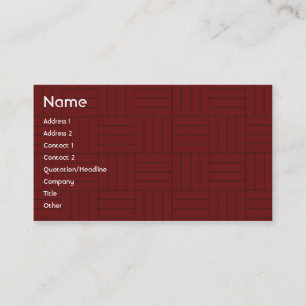 Carte De Visite Tuile rouge - affaires