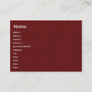 Carte De Visite Tuile rouge - potelée