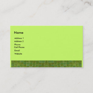 Carte De Visite tuile verte