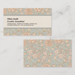 Carte De Visite Tulipe sauvage de William Morris, design floral