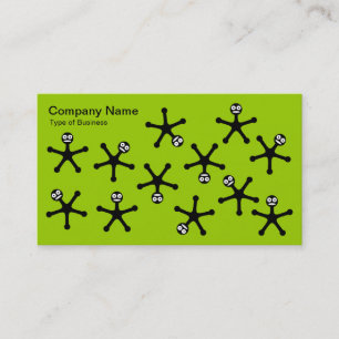 Carte De Visite Tumblers - Noir sur Martian Green