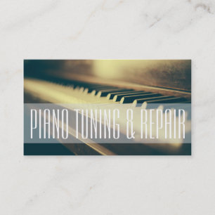 Carte De Visite Tuning de piano et réparation de musique instruct