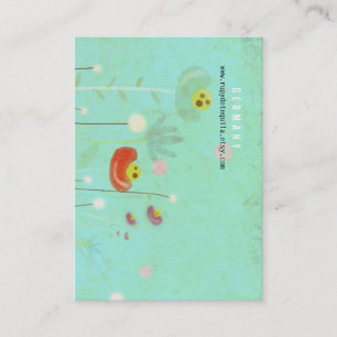 Carte de visite turquoise