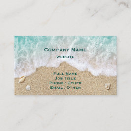 Carte de visite Turquoise Beach Waves & Sand