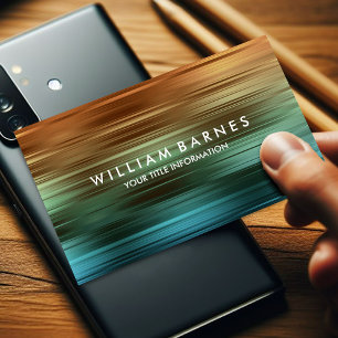 Carte de visite Turquoise rouille