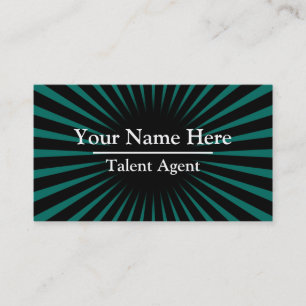 Carte De Visite Turquoise Sunray personnalisé