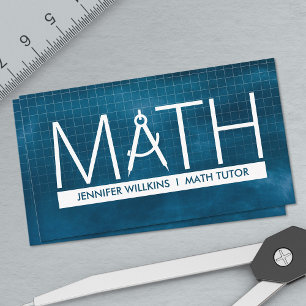 Carte De Visite Tuteur privé en mathématiques - Enseignant en math