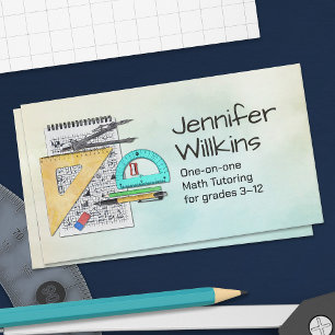 Carte De Visite Tuteur privé en mathématiques - Enseignant en math