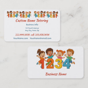 Carte De Visite Tutoriel personnalisé pour enfants