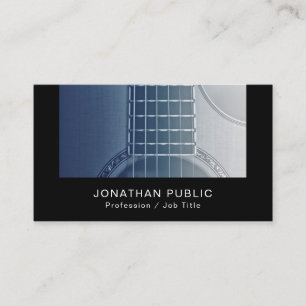 Carte De Visite Tutoriels Guitare Instructeur de musique Finition 