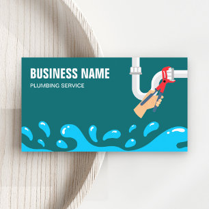 Carte De Visite Tuyau d'eau de plomberie de Handyman Plomber Turqu