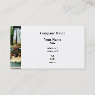 Carte De Visite Tuyau et buses blancs