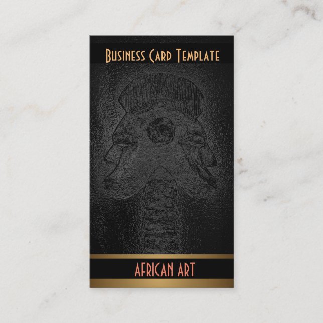 Carte De Visite Twins Tribal African Art (Devant)