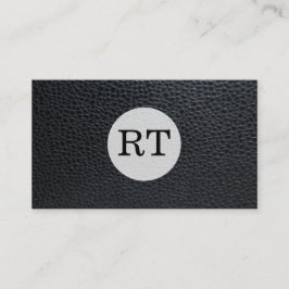Carte De Visite Type de serif Monogramme / Cuir