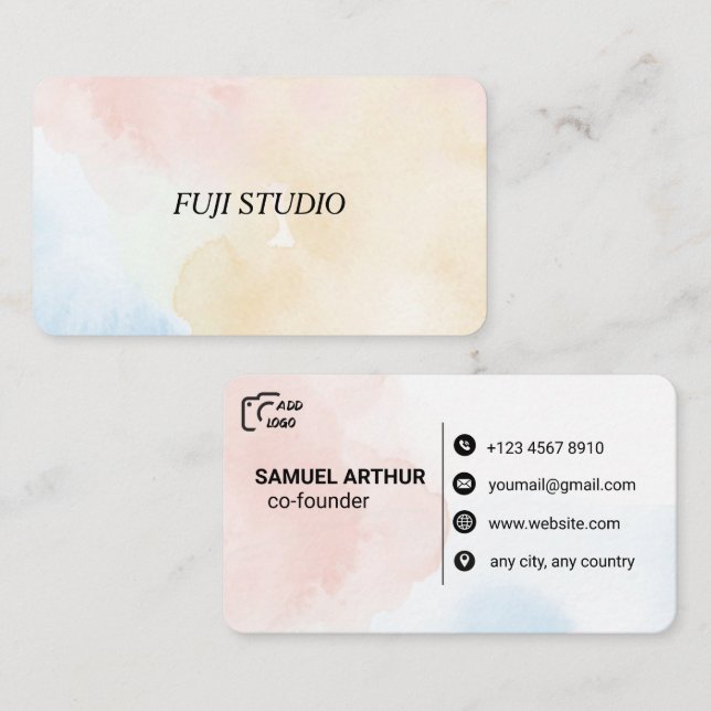 Carte de visite typographie créative (Devant / Derrière)