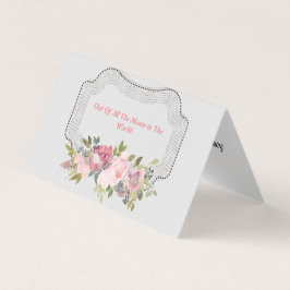 Carte De Visite Typographie de la fête des mères