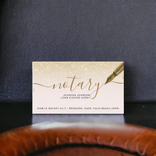 Carte De Visite Typographie de la parties scintillant en or chic d
