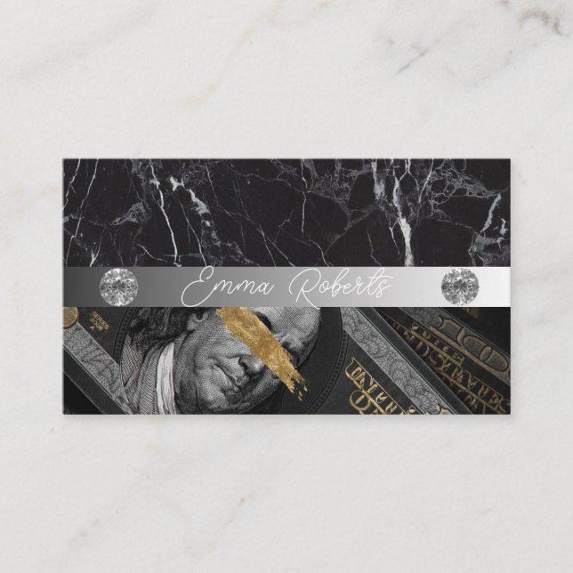 Carte De Visite Typographie de l'encre Tattoo Artiste (Devant)