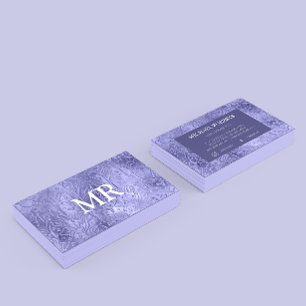 Carte De Visite Typographie métallique minimaliste moderne à huile
