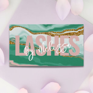 Carte De Visite Typographie moderne Beauté Maquillage Artiste Lash