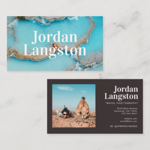 Carte De Visite Typographie moderne Gras Cool