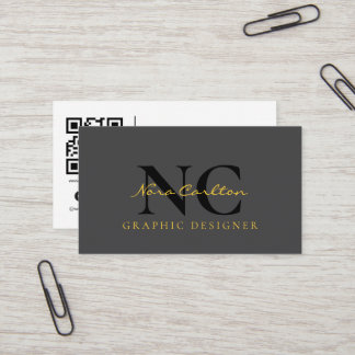 Carte De Visite Typographie Moderne Minimaliste Noire
