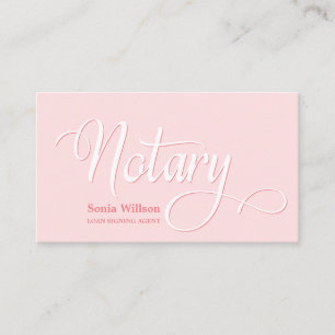 Carte De Visite Typographie moderne moderne et noble en rose vif